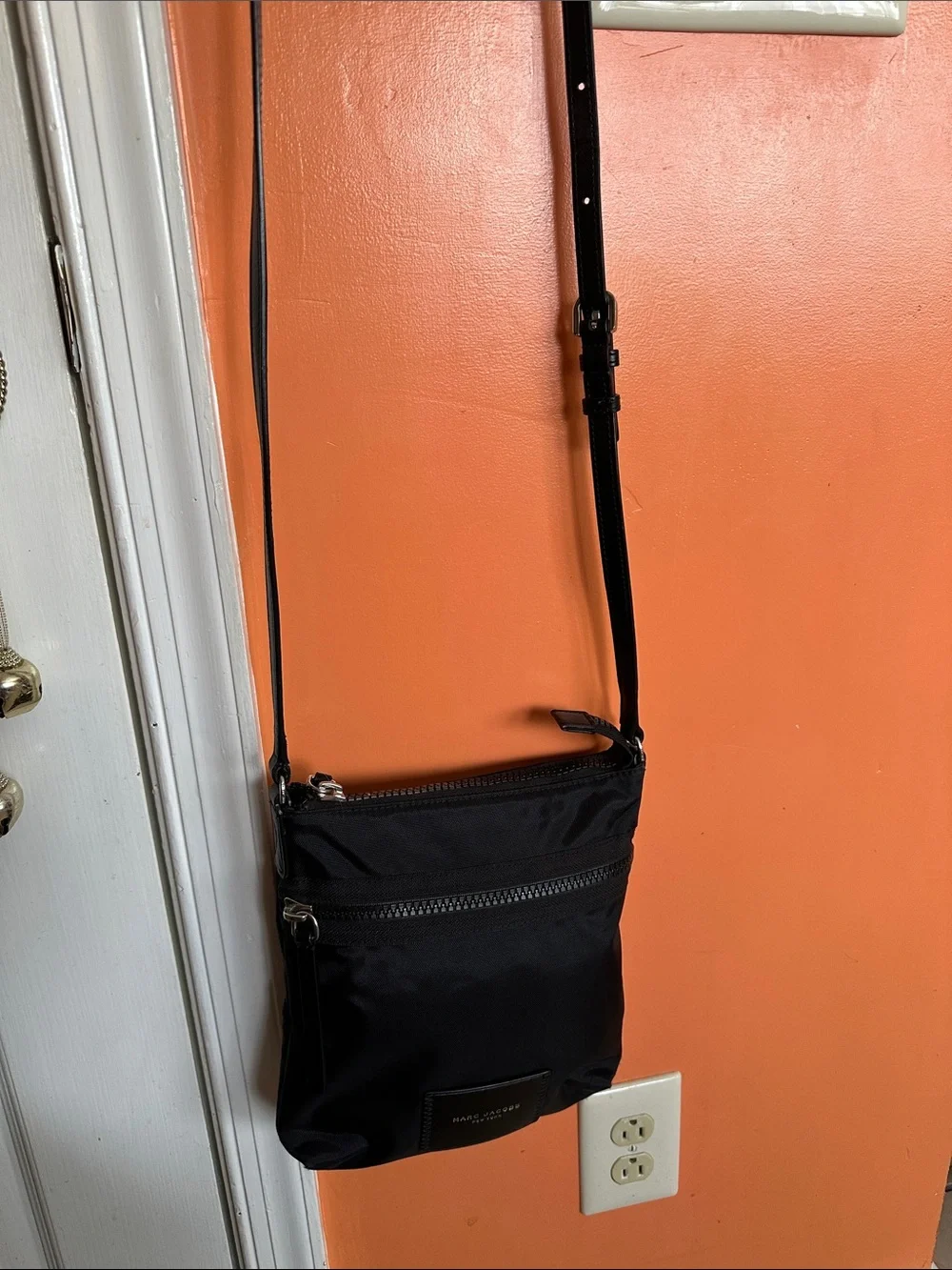 Marc Jacobs Black Nylon Crossbody Messenger Bag